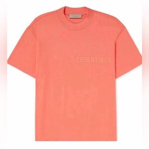 Essentials Fear of God short sleeve t shirt coral orange— great condition M